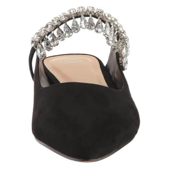 EVANS Women's Strappy Point Mule, 7 Wide, Black - Picture 2 of 6